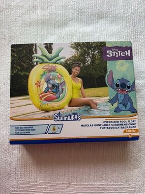 Disney Stitch Yellow Pineapple Kids Pool Float New in the box